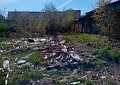 Мусор возле гаражей
